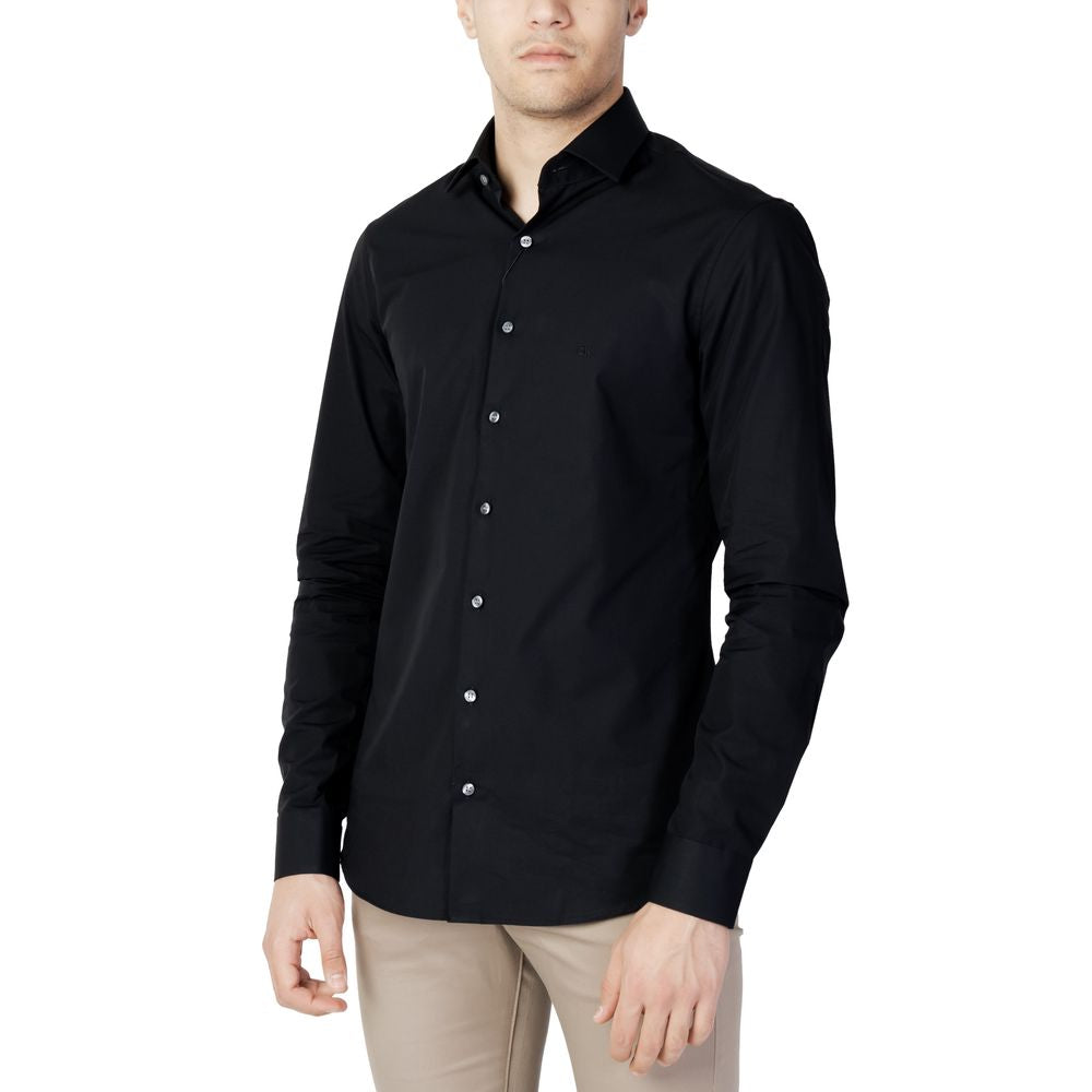 Chemise en coton noir Calvin Klein