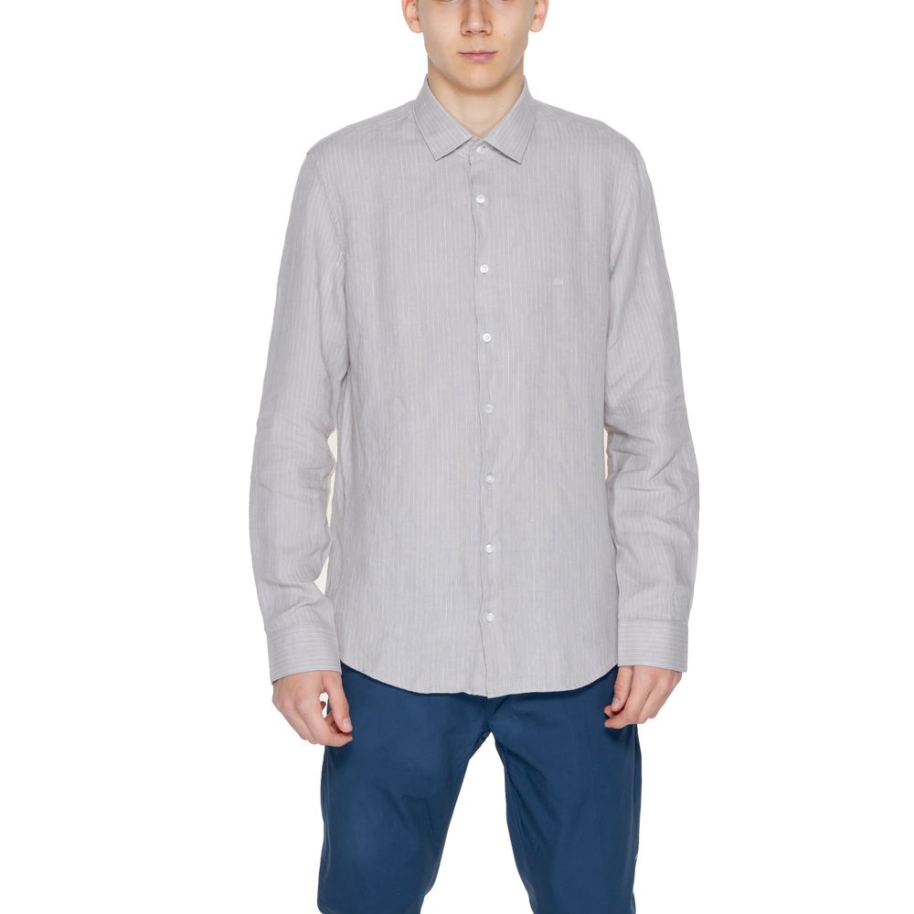 Chemise en lin beige Calvin Klein
