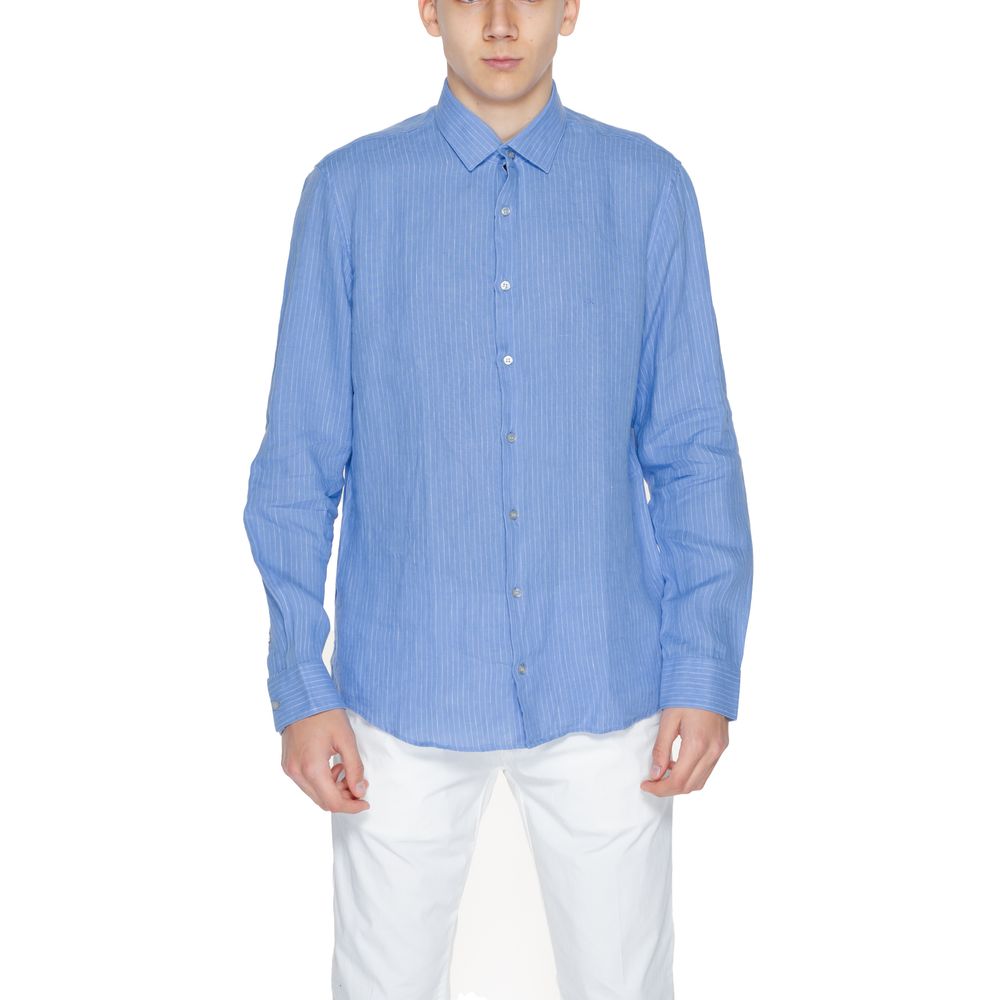 Chemise en lin bleu Calvin Klein