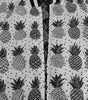 Dolce & Gabbana White Black Pineapple Bomber Coat Jacket
