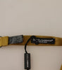 Dolce & Gabbana Yellow Mustard 100% Silk Butterfly Bow Tie Men