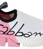 Dolce & Gabbana Pink White Logo Sorrento Sneakers Shoes