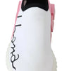 Dolce & Gabbana Pink White Logo Sorrento Sneakers Shoes