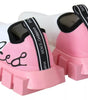 Dolce & Gabbana Pink White Logo Sorrento Sneakers Shoes