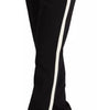 Dolce &amp; Gabbana Black White Stripes Wool Tapered Pants