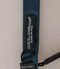 Dolce & Gabbana Blue 100% Silk Adjustable Neck Bow Tie Mens