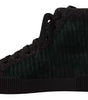 Dolce & Gabbana Green Corduroy High Tops Sneakers Mens Casual Shoes