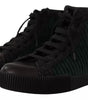 Dolce & Gabbana Green Corduroy High Tops Sneakers Mens Casual Shoes