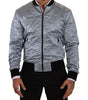 Dolce & Gabbana Light Blue Bomber Coat Men Jacket