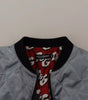 Dolce & Gabbana Light Blue Bomber Coat Men Jacket