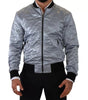 Dolce & Gabbana Light Blue Bomber Coat Men Jacket