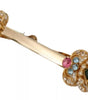 Collier Dolce &amp; Gabbana en argent sterling 925 plaqué or et cristal