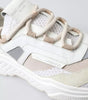 Dolce & Gabbana White Beige Leather Sport DAYMASTER Shoes Sneakers