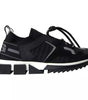 Dolce & Gabbana Black White Logo Sorrento Mens Sneakers Shoes