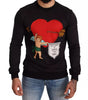 Dolce & Gabbana Black Cupid Print Hoodie Sweatshirt Sweater