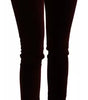 Dolce &amp; Gabbana Bordeaux Velvet Stretch Slim Fit Pants