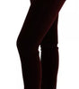 Dolce &amp; Gabbana Bordeaux Velvet Stretch Slim Fit Pants