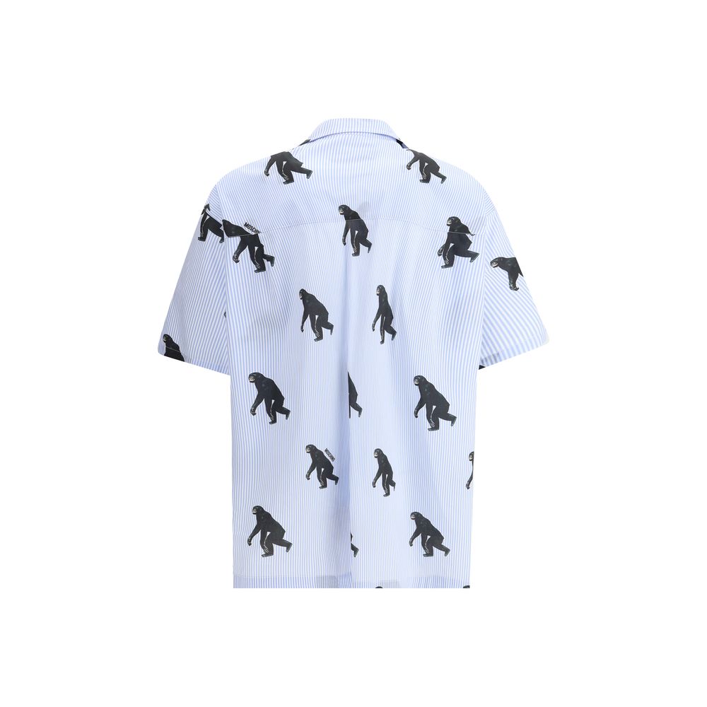 Chemise à manches courtes imprimée Moschino