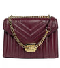 Michael Kors Whitney Medium Chain Shoulder Flap Crossbody Oxblood