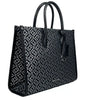 Sac fourre-tout à bandoulière Michael Kors Mirella de taille moyenne avec fermeture éclair sur le dessus, noir