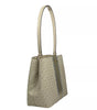 Michael Kors Medium Pratt Bucket Shoulder Bag Purse Pale Gold/Cream