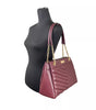 Michael Kors Whitney Medium Chain Shoulder Bag Purse Oxblood
