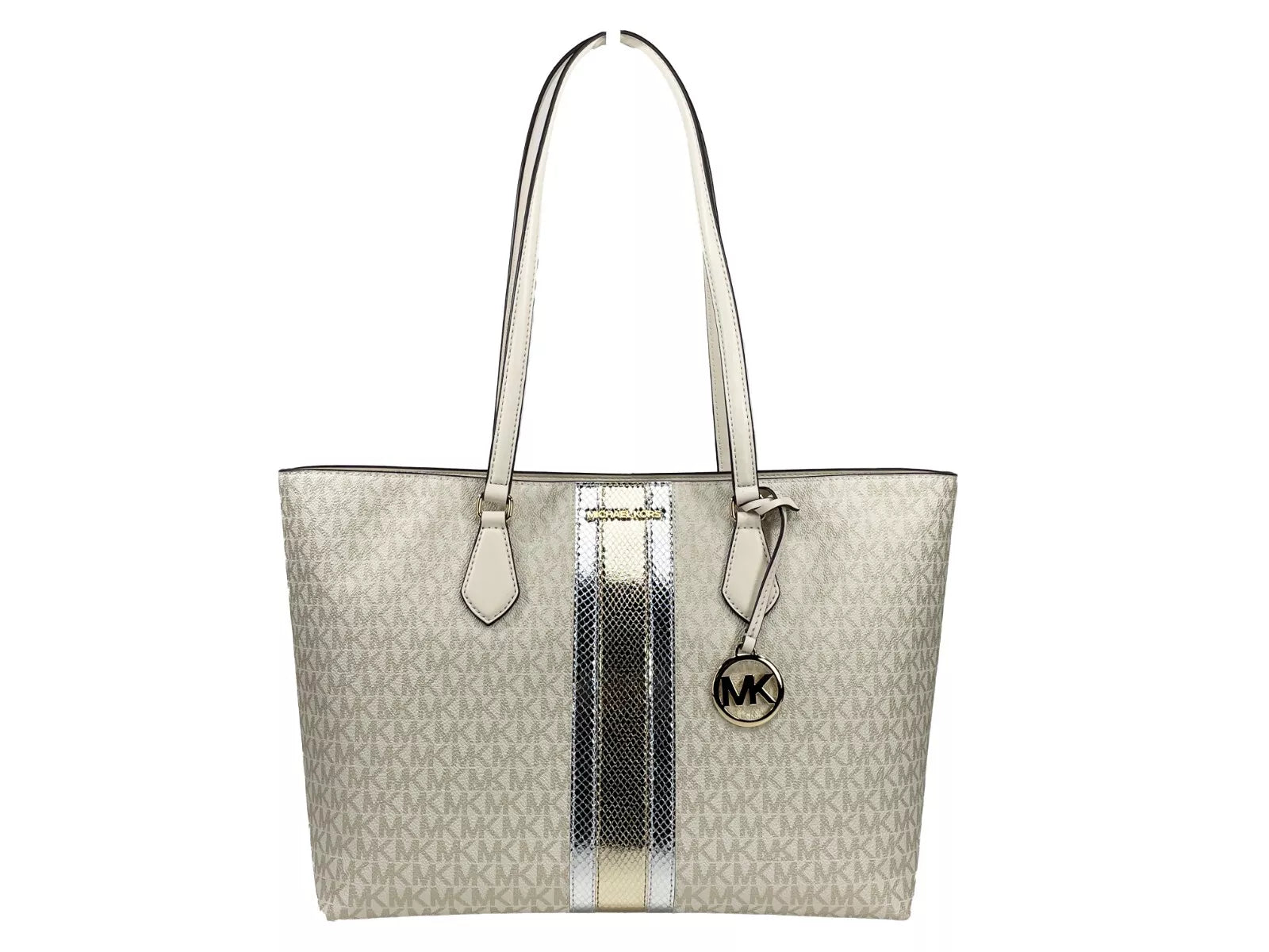 Grand sac fourre-tout Michael Kors Sheila, couleur or pâle