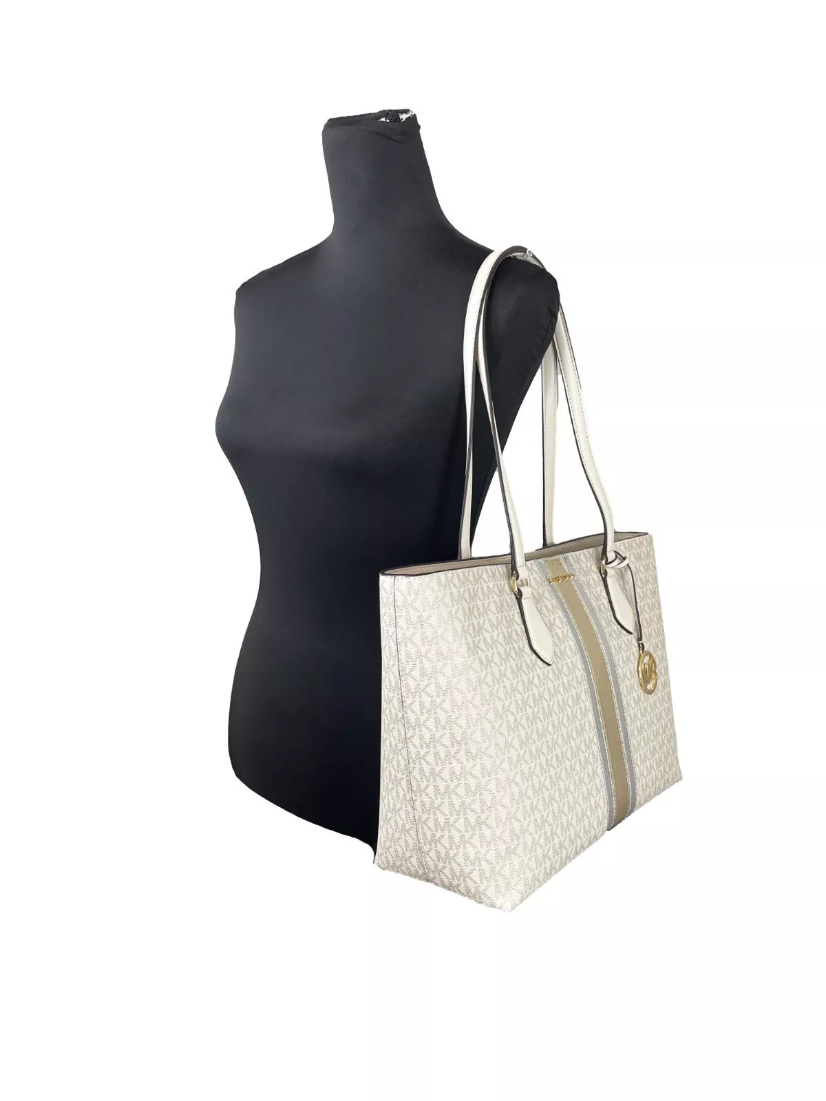 Grand sac fourre-tout Michael Kors Sheila, couleur or pâle
