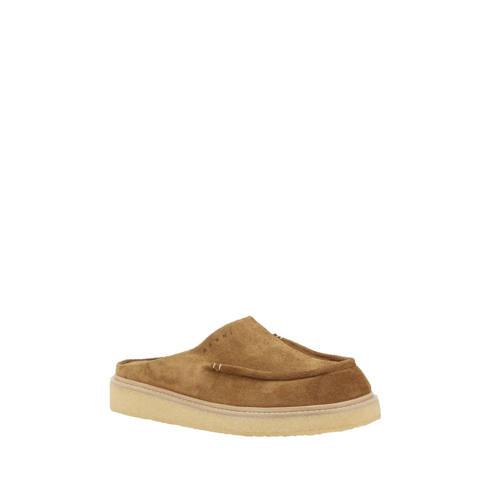 Mules en daim Marni