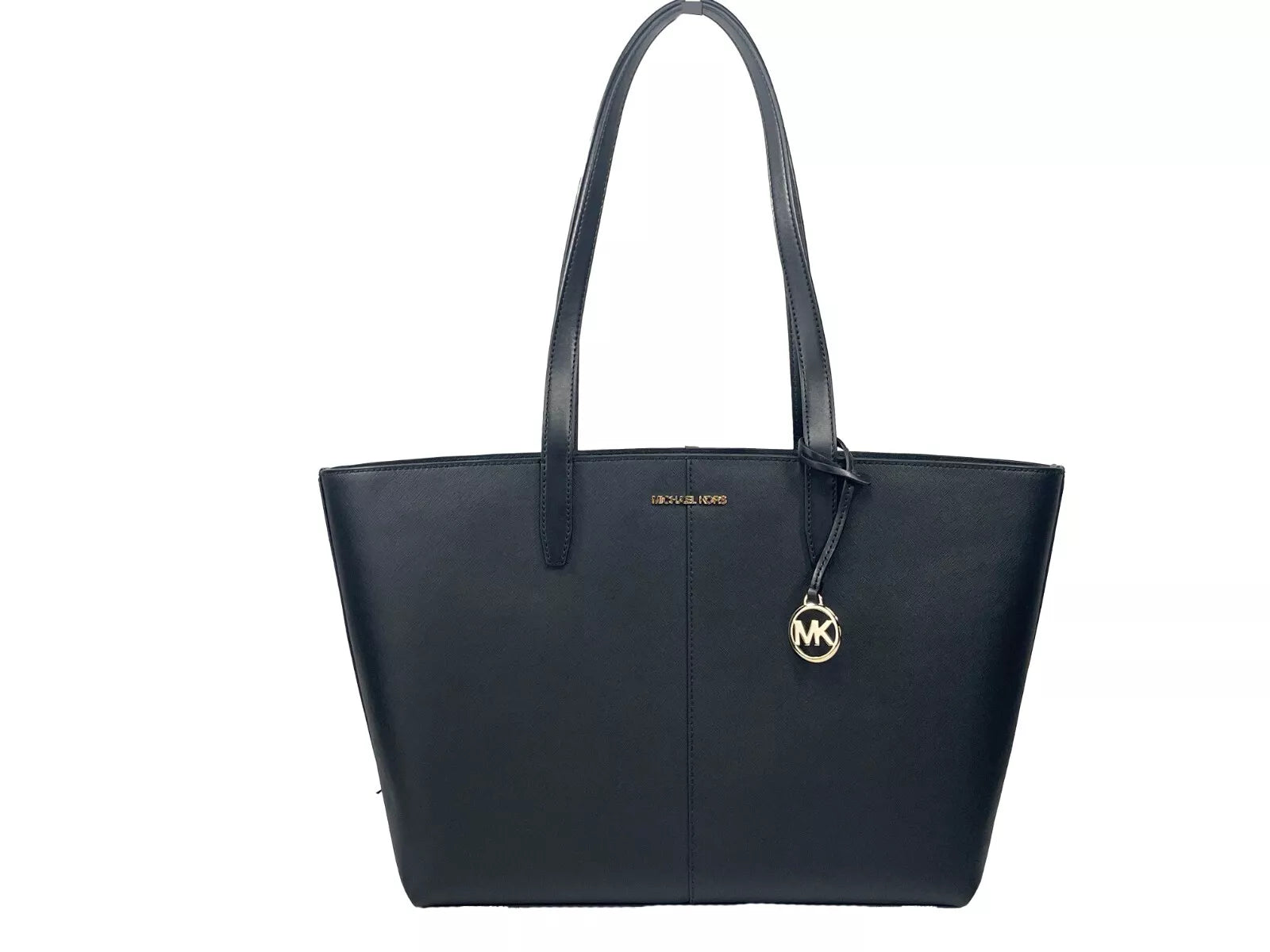 Sac fourre-tout Michael Kors de taille moyenne avec fermeture éclair sur le dessus, noir