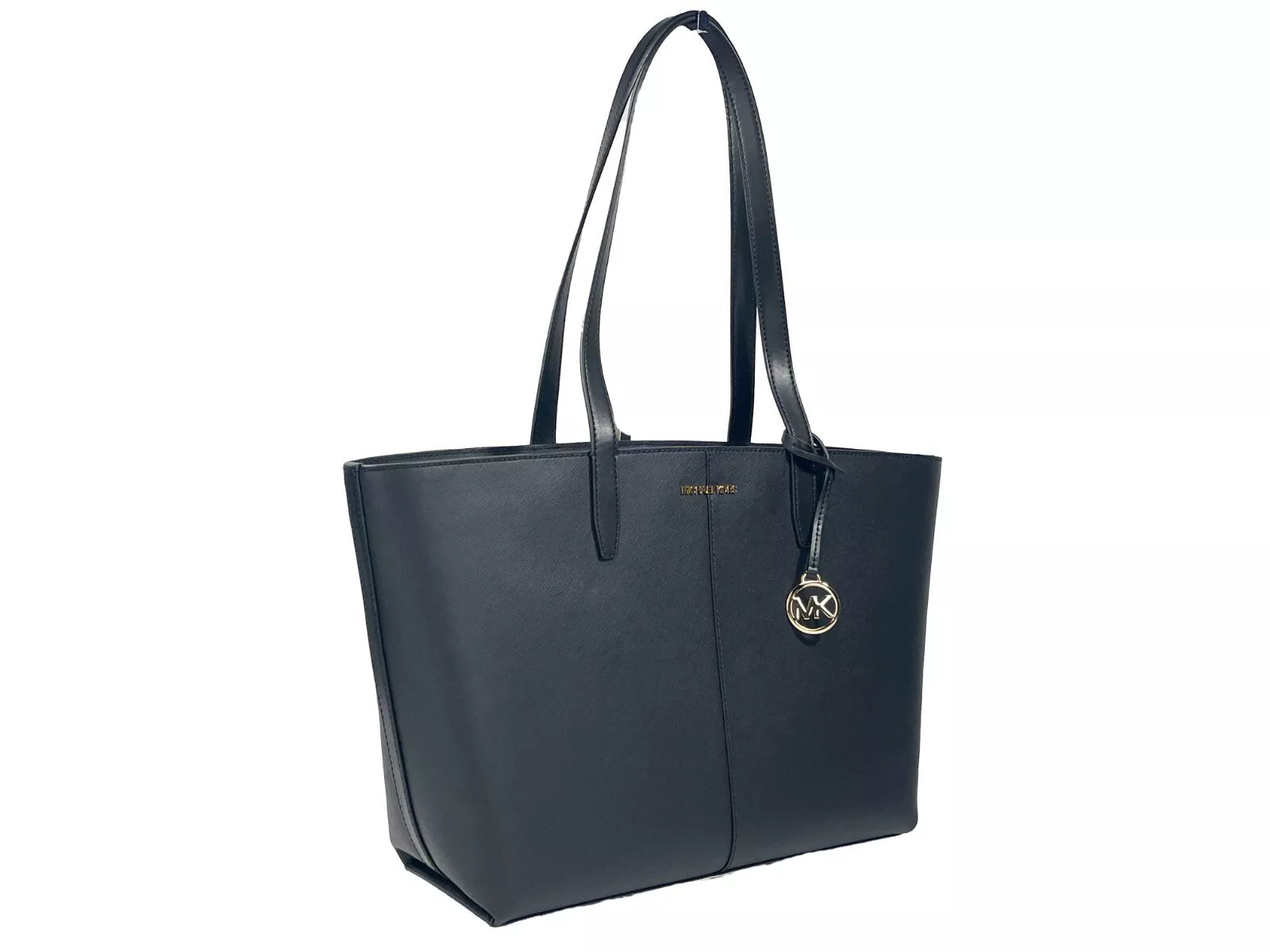 Sac fourre-tout Michael Kors de taille moyenne avec fermeture éclair sur le dessus, noir