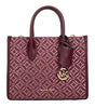 Michael Kors Mirella Small Top Zip Crossbody Tote Bag Oxblood