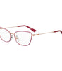 Moschino Burgundy Metal Frames