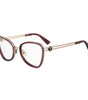 Moschino Burgundy Metal Frames