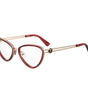 Moschino Burgundy Metal Frames