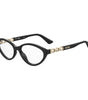 Montures en acétate noir Moschino