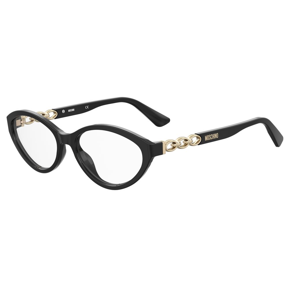 Montures en acétate noir Moschino