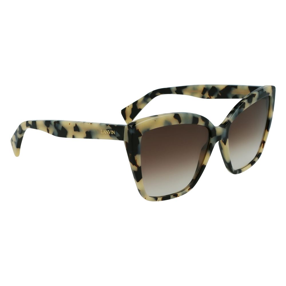 Lunettes de soleil Lanvin en acétate gris