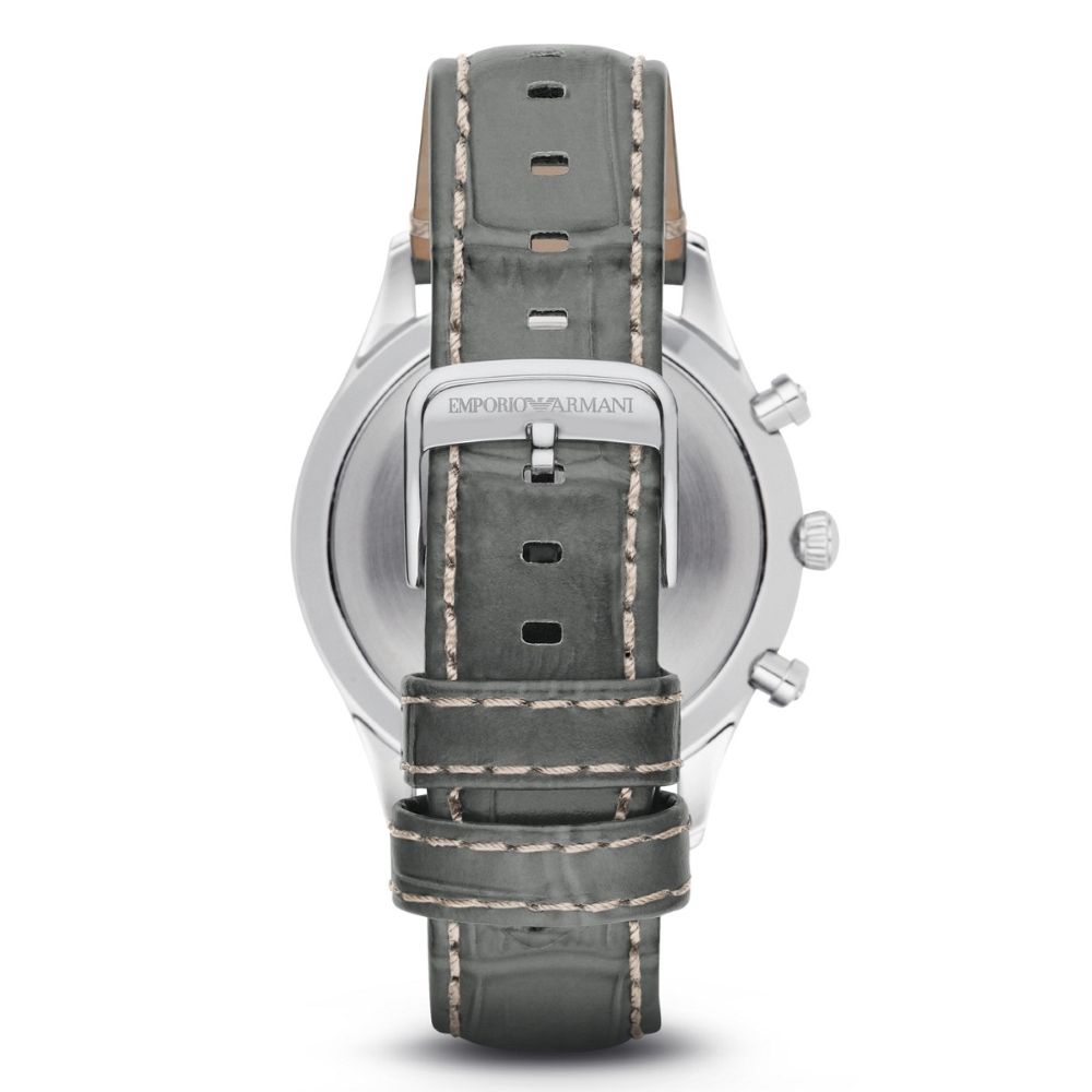 Montre Armani en cuir vert