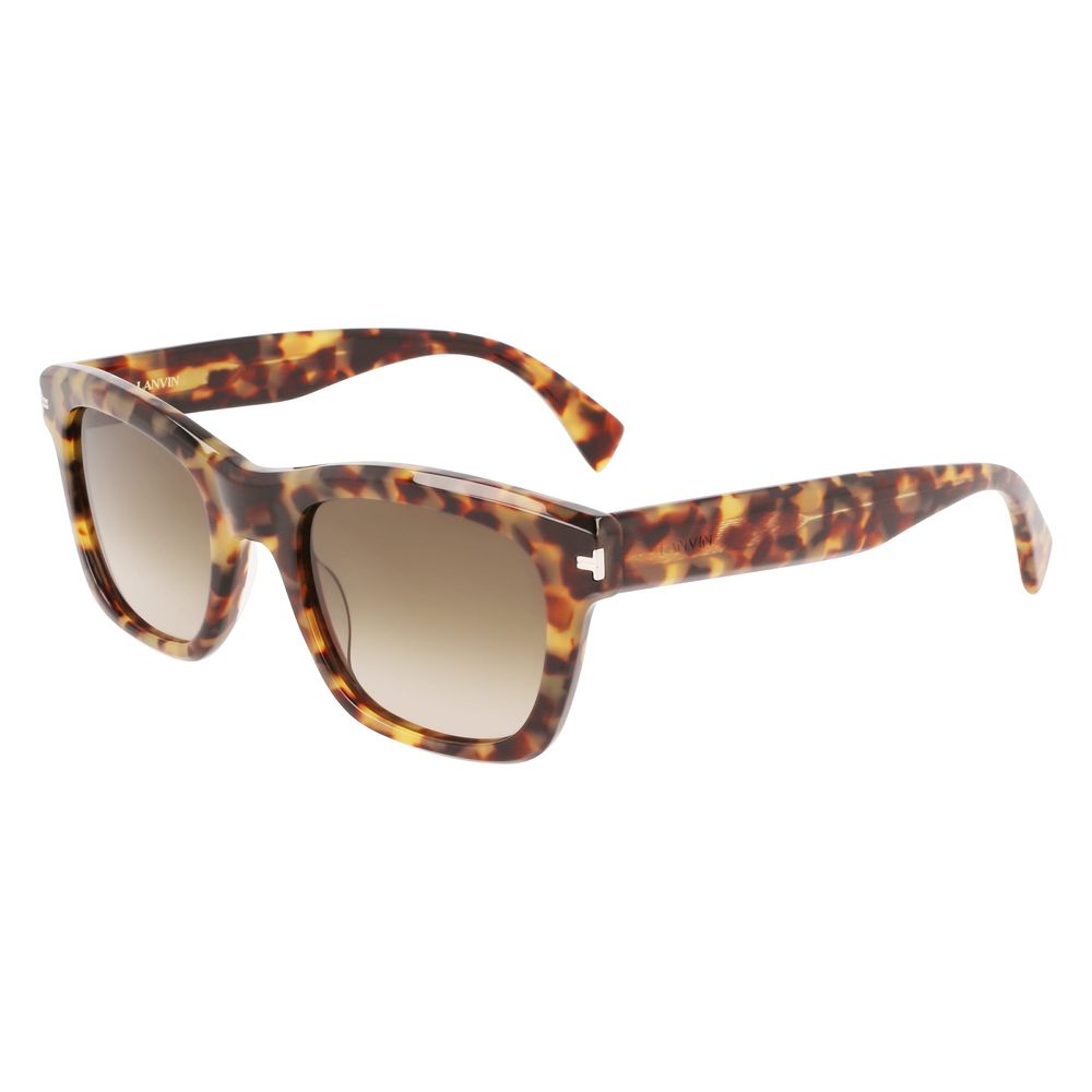 Lunettes de soleil Lanvin en acétate marron