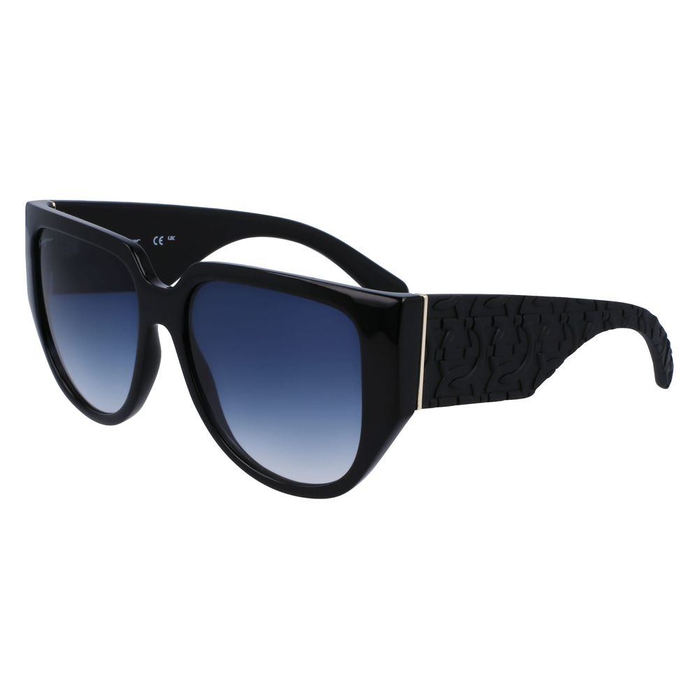 Lunettes de soleil Ferragamo noires bio-injectées