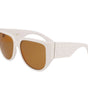 Lunettes de soleil blanches Ferragamo Bio Injected