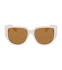Lunettes de soleil blanches Ferragamo Bio Injected
