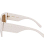 Lunettes de soleil blanches Ferragamo Bio Injected