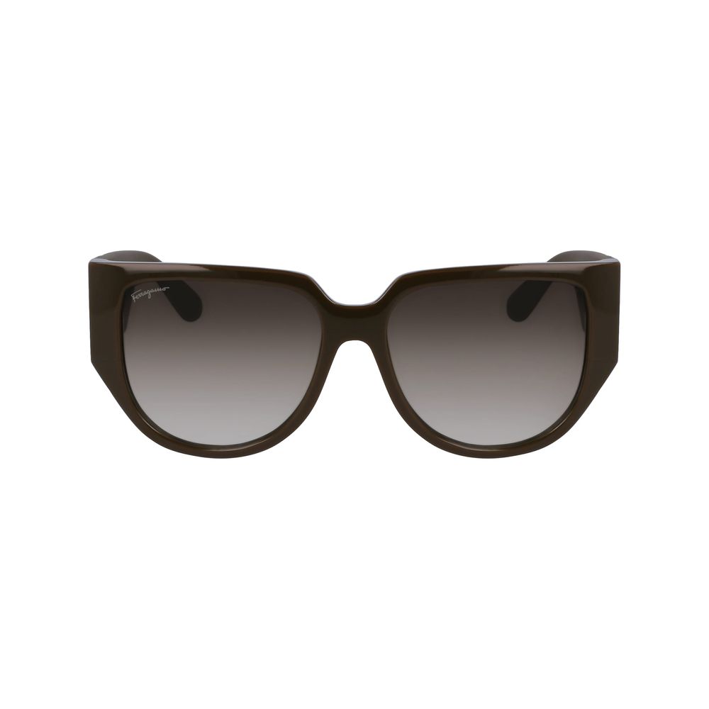 Lunettes de soleil vertes bio-injectées Ferragamo