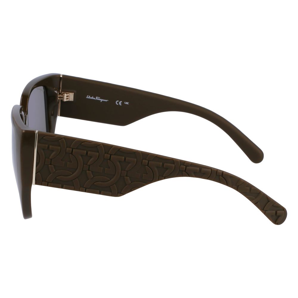 Lunettes de soleil vertes bio-injectées Ferragamo