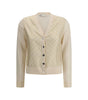 Tory Burch Silk and wool Cardigan with logos