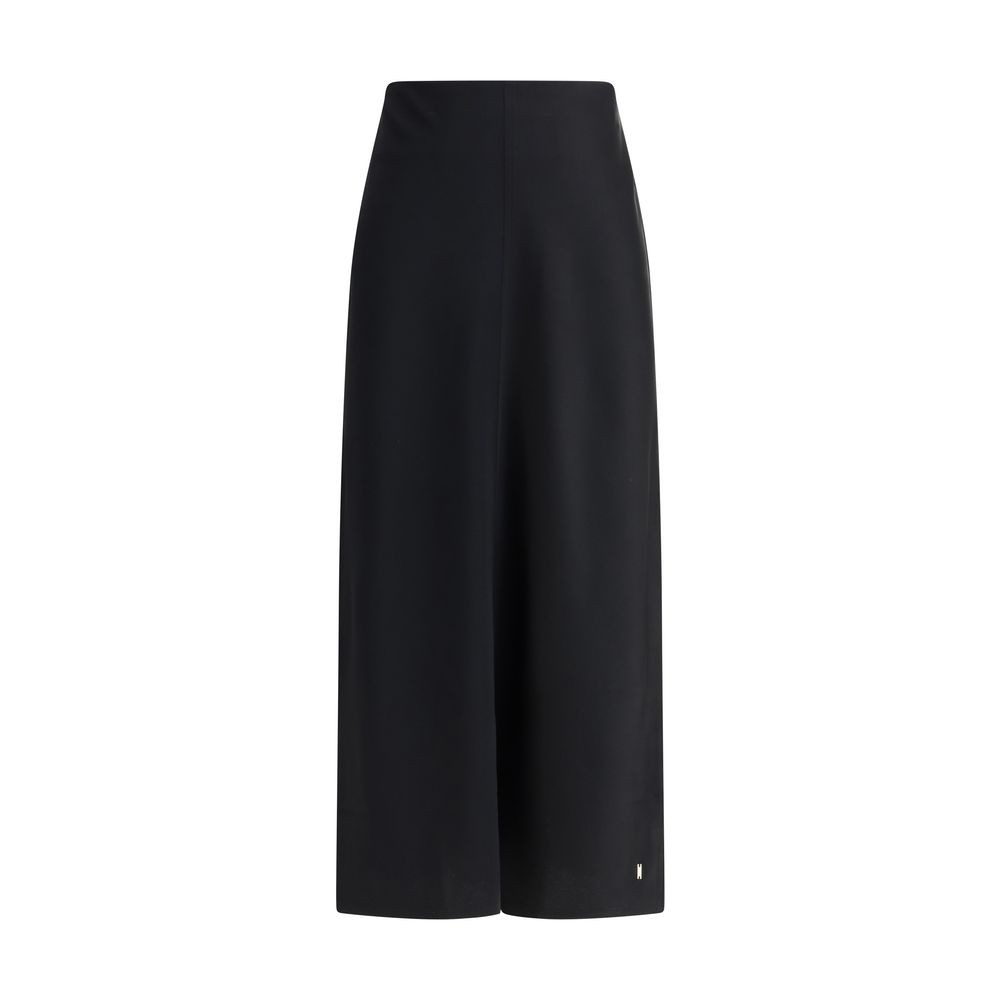 Ami Paris Satin Midi Skirt