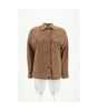 Brunello Cucinelli Veste en cuir suédé