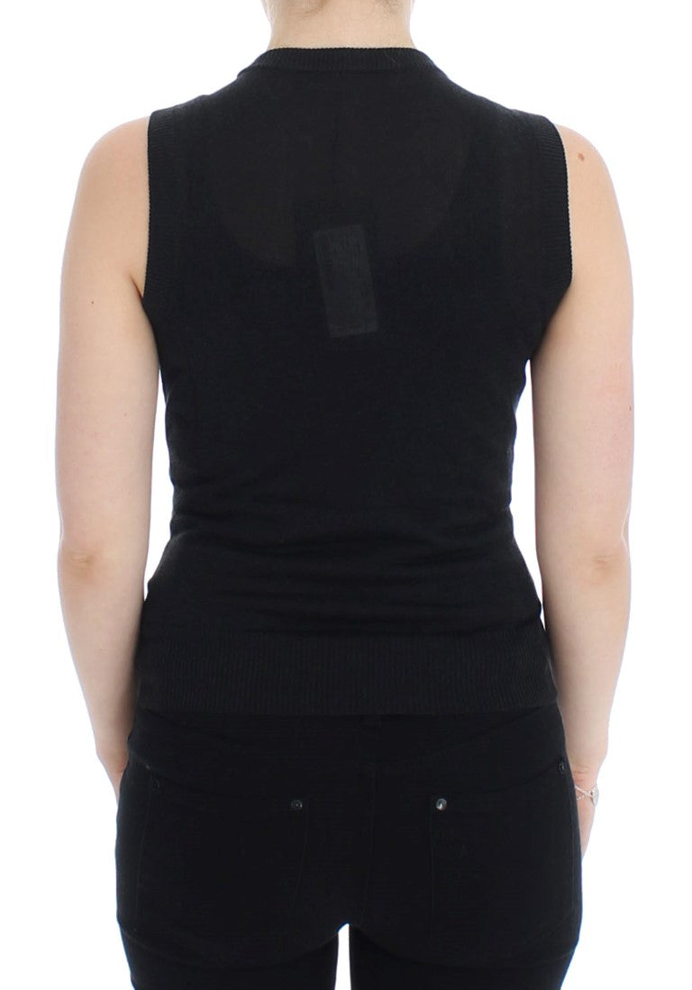 Dolce &amp; Gabbana - Pull sans manches noir élégant